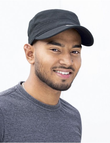 BRA-BW7018155-Organic Cotton Army Cap Washed